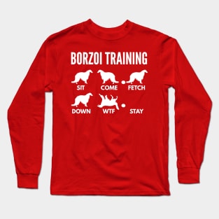 Borzoi Training Russian Wolfhound Tricks Long Sleeve T-Shirt